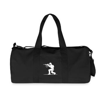 Soldier Icon - Recycled Canvas Sports Bag by Stanley/Stella - black - Front
