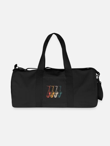 Saxophon Saxophon Saxophon - Recycelte Canvas-Sporttasche von Stanley/Stella - Schwarz