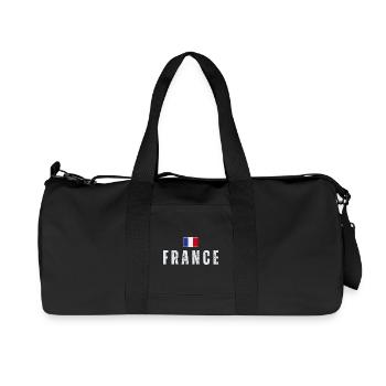 Flag of France, French pride - Recycled Canvas Sports Bag by Stanley/Stella - black - Front