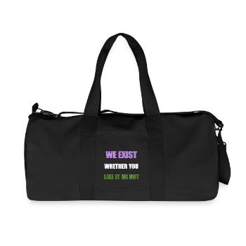 We Exist - Genderqueer Flag - Recycled Canvas Sports Bag by Stanley/Stella - black - Front