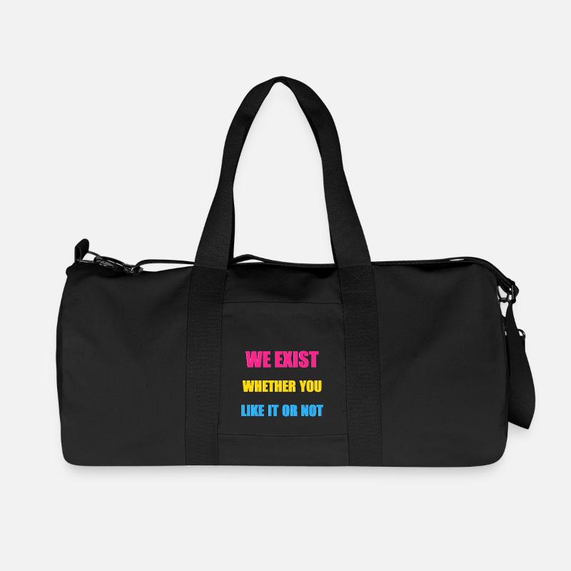 We Exist - Pansexual Flag - Recycelte Canvas-Sporttasche von Stanley/Stella - Schwarz