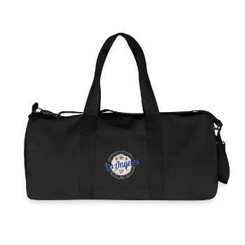 Los Angeles, Californie, États-Unis, côte ouest - Sac de sport en toile recyclée Stanley/Stella - noir - Devant
