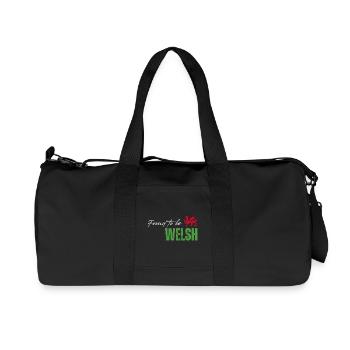 Fier gallois, j’adore le Pays de Galles - Sac de sport en toile recyclée Stanley/Stella - noir - Devant