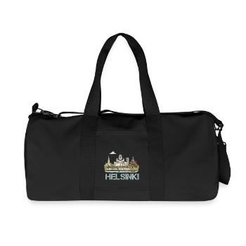 helsinki stadt - Recycelte Canvas-Sporttasche von Stanley/Stella - Schwarz - Vorne