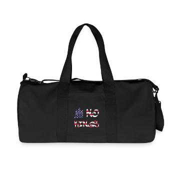 No Kings in America since 1776 Flag USA - Recycled Canvas Sports Bag by Stanley/Stella - black - Front