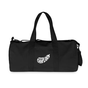 aubergine - Logo de légume cool - Sac de sport en toile recyclée Stanley/Stella - noir - Devant