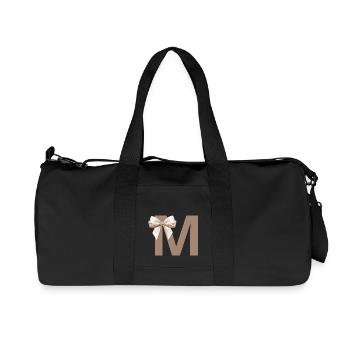 Letter M Knot - Recycled Canvas Sports Bag by Stanley/Stella - black - Front