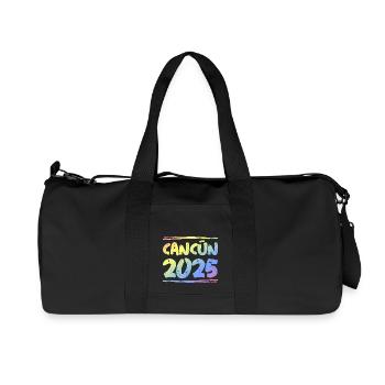 Cancun 2025 Bunt - Recycelte Canvas-Sporttasche von Stanley/Stella - Schwarz - Vorne