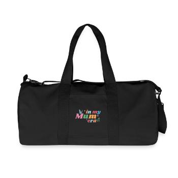 In My Mum Era – Colorful & Playful - Recycled Canvas Sports Bag by Stanley/Stella - black - Front