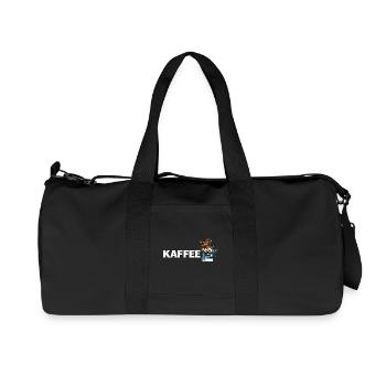 Kaffee Mascot Splash - Recycelte Canvas-Sporttasche von Stanley/Stella - Schwarz - Vorne