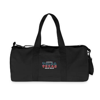 "Tulsa Texas" Country Song Vintage Western - Recycled Canvas Sports Bag by Stanley/Stella - black - Front