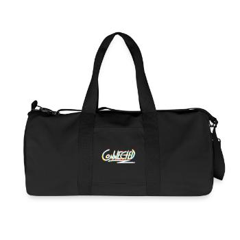 Connected_white_prism - Recycled Canvas Sports Bag by Stanley/Stella - black - Front