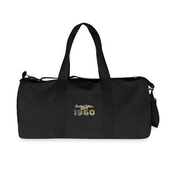 66th Birthday Limited Edition (SCR) 07/1960 - Recycled Canvas Sports Bag by Stanley/Stella - black - Front