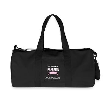 Menuisier cadeau humour - Sac de sport en toile recyclée Stanley/Stella - noir - Devant