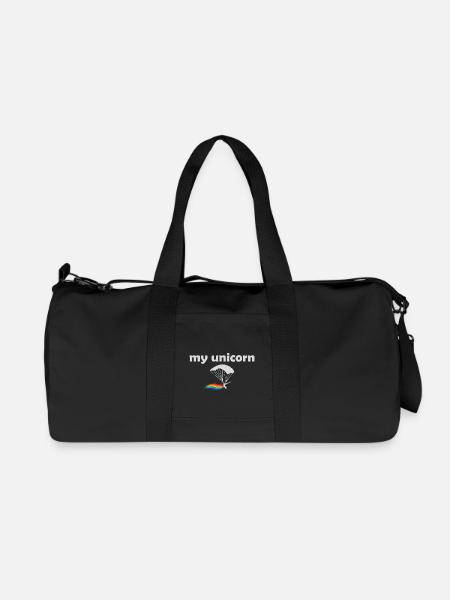 Einhorn Fallschirmspringer Skydiver Geschenk - Recycelte Canvas-Sporttasche von Stanley/Stella - Schwarz