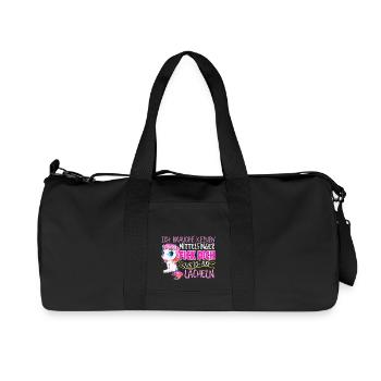 Einhorn - Lächeln - Recycelte Canvas-Sporttasche von Stanley/Stella - Schwarz - Vorne