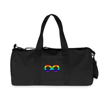 Infinity rainbow - Recycled Canvas Sports Bag by Stanley/Stella - black - Front