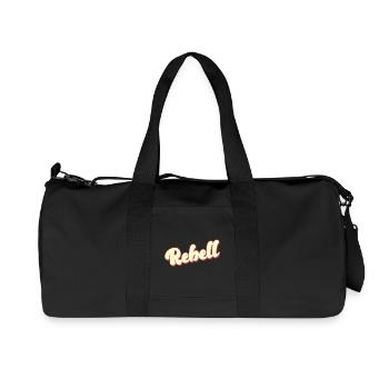 rebel dieb rowdy rebell bandit hustler gang crime - Recycled Canvas Sports Bag by Stanley/Stella - black - Front