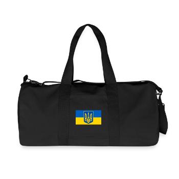Ukraine - Recycled Canvas Sports Bag by Stanley/Stella - black - Front
