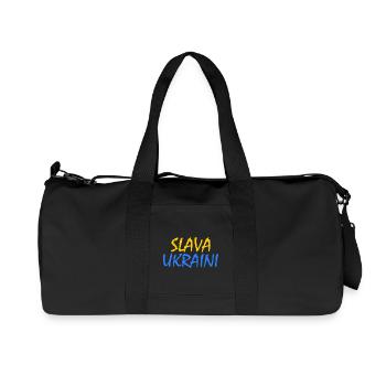 Slava ukraini - Sac de sport en toile recyclée Stanley/Stella - noir - Devant