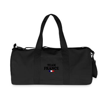 Team france - Recycled Canvas Sports Bag by Stanley/Stella - black - Front
