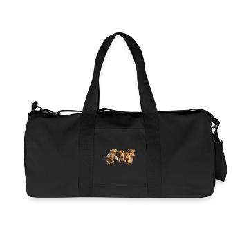 Les chatons sont de bonne humeur - Sac de sport en toile recyclée Stanley/Stella - noir - Devant