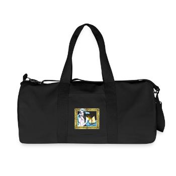 Maritime Sailor Girl Sailing - Recycled Canvas Sports Bag by Stanley/Stella - black - Front