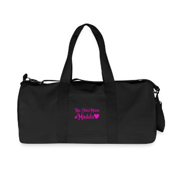 Never without my girls' heart - Recycled Canvas Sports Bag by Stanley/Stella - black - Front