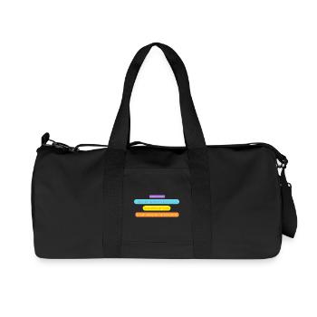1,95m Fragen - Recycelte Canvas-Sporttasche von Stanley/Stella - Schwarz - Vorne