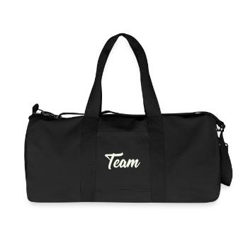 team - Recycelte Canvas-Sporttasche von Stanley/Stella - Schwarz - Vorne
