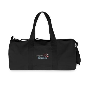 Der große Bruder - Recycelte Canvas-Sporttasche von Stanley/Stella - Schwarz - Vorne