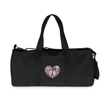 Deer love - Recycled Canvas Sports Bag by Stanley/Stella - black - Front