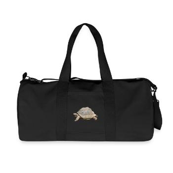 schilkroete tortue - Sac de sport en toile recyclée Stanley/Stella - noir - Devant