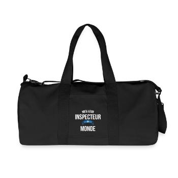 Meilleur Inspecteur du monde homme - Sac de sport en toile recyclée Stanley/Stella - noir - Devant