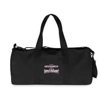 Kinésithérapeute super pouvoir cadeau - Sac de sport en toile recyclée Stanley/Stella - noir - Devant