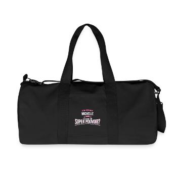 Michelle super pouvoir cadeau - Sac de sport en toile recyclée Stanley/Stella - noir - Devant