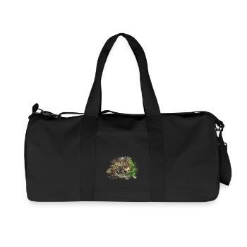 leopard - Recycled Canvas Sports Bag by Stanley/Stella - black - Front
