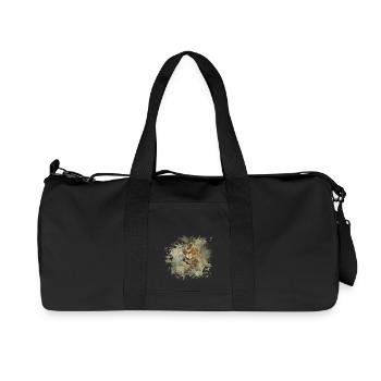 abeille - Sac de sport en toile recyclée Stanley/Stella - noir - Devant