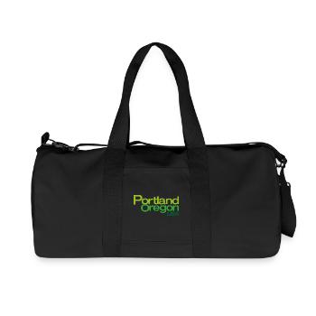 Portland Gradient City Logo - Recycled Canvas Sports Bag by Stanley/Stella - black - Front