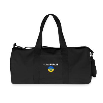 Slava ukraini - Recycelte Canvas-Sporttasche von Stanley/Stella - Schwarz - Vorne