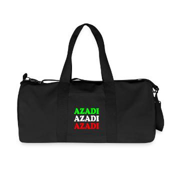 Azadi - Recycelte Canvas-Sporttasche von Stanley/Stella - Schwarz - Vorne