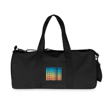 Birthday Boy - Groovy Retro Vintage Birthday - Recycled Canvas Sports Bag by Stanley/Stella - black - Front