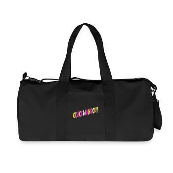 Geburtstagsgrüße Schriftzug Glückwunsch Abschluss - Recycelte Canvas-Sporttasche von Stanley/Stella - Schwarz - Vorne
