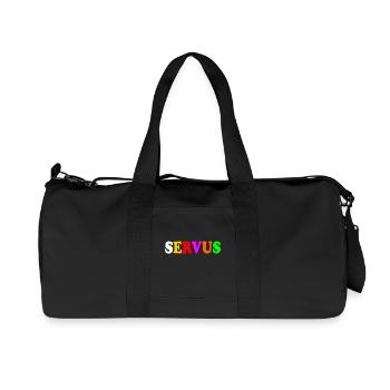 servus - Recycelte Canvas-Sporttasche von Stanley/Stella - Schwarz - Vorne