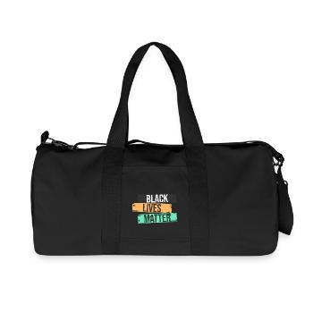 Black Lives Matter - Sac de sport en toile recyclée Stanley/Stella - noir - Devant