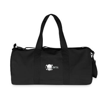 Extremer Metall Totenkopf - Recycelte Canvas-Sporttasche von Stanley/Stella - Schwarz - Vorne