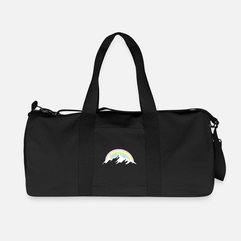 Berg Regenbogen Naturliebhaber - Recycelte Canvas-Sporttasche von Stanley/Stella - Schwarz