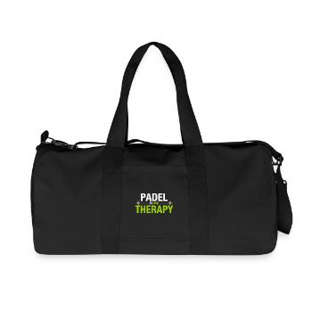 Padel est ma thérapie Heartbeat Sport Statement - Sac de sport en toile recyclée Stanley/Stella - noir - Devant