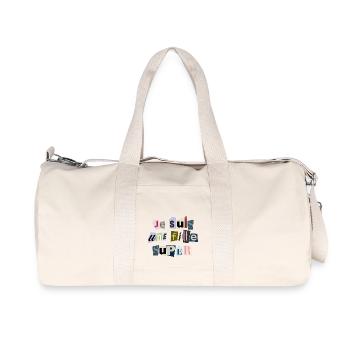 I am a super girl - Recycled Canvas Sports Bag by Stanley/Stella - natural - Front