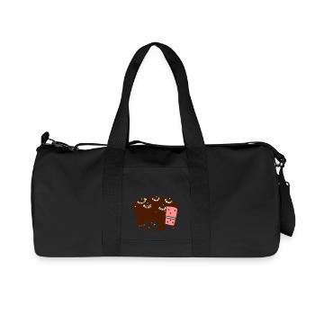 Torte Partnershirt - yummy mummy - Recycled Canvas Sports Bag by Stanley/Stella - black - Front